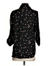 Iz Byer Floral Black 3/4 Sleeve Blouse Size S - photo 2