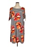 Perceptions Tropical Orange Casual Dress Size 1X - photo 1