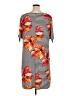 Perceptions Tropical Orange Casual Dress Size 1X - photo 2