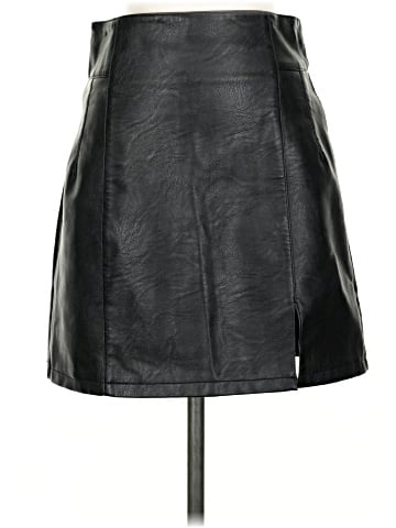 Topshop Faux Leather Skirt (view 1)