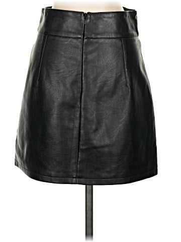 Topshop Faux Leather Skirt (view 2)