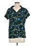 Concepts Sport Teal Short Sleeve Blouse Size M - photo 1