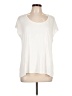 Three Dots Ivory Short Sleeve Top Size L - photo 1