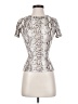 Naked Wardrobe Silver Short Sleeve Turtleneck Size XS - photo 1