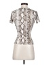 Naked Wardrobe Silver Short Sleeve Turtleneck Size XS - photo 2