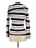 Rubber Doll 100% Acrylic Stripes Silver Turtleneck Sweater Size M - photo 2