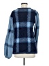 DG^2 by Diane Gilman Checkered-gingham Blue Pullover Sweater Size M - photo 2