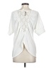 Iris Design White Short Sleeve Blouse Size S - photo 2