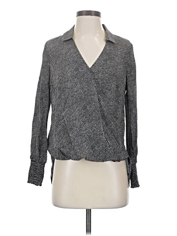 L'Agence Long Sleeve Silk Top (view 1)
