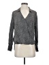 L'Agence 100% Silk Gray Long Sleeve Silk Top Size XS (0) - photo 1