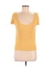 David Meister Yellow Short Sleeve Top Size M - photo 1