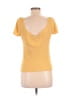 David Meister Yellow Short Sleeve Top Size M - photo 2
