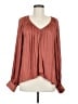 Glam Brown Long Sleeve Blouse Size M - photo 1