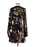 Reiss 100% Polyester Print Black Casual Dress Size 6 - photo 2