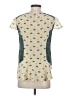 Maeve 100% Silk Multi Color Ivory Short Sleeve Silk Top Size 4 - photo 2