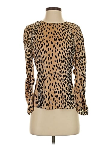 Rebecca Taylor Long Sleeve Silk Top (view 1)