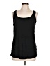 Caslon 100% Cotton Black Tank Top Size L - photo 1