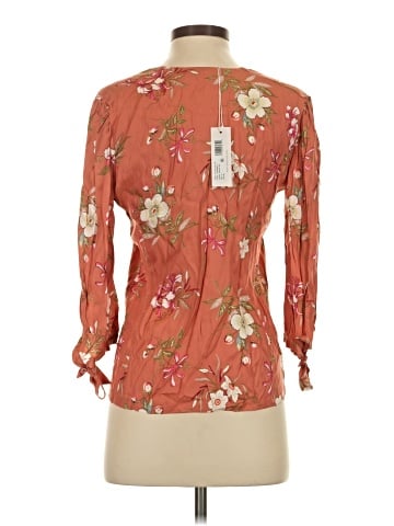 Rebecca Taylor 3/4 Sleeve Silk Top (view 2)