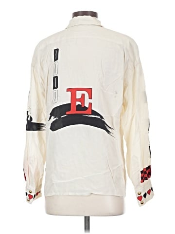 Escada by Margaretha Ley Long Sleeve Silk Top (view 2)