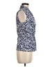J. McLaughlin Blue Sleeveless Blouse Size M - photo 4