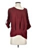 B_envied 100% Polyester Burgundy 3/4 Sleeve Blouse Size S - photo 1