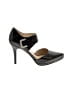 Nine West 100% Leather Black Heels Size 6 1/2 - photo 1