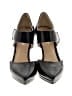 Nine West 100% Leather Black Heels Size 6 1/2 - photo 2