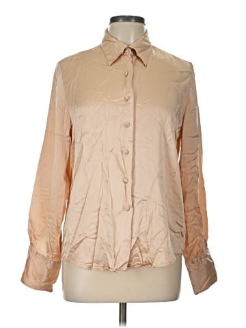 CW Long Sleeve Silk Top (view 1)