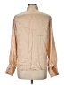 CW 100% Silk Tan Long Sleeve Silk Top Size 12 - photo 2