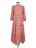 Unbranded 100% Polyester Paisley Orange Casual Dress Size M - photo 2