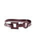 Erika Burgundy Leather Belt Size 0 - photo 1