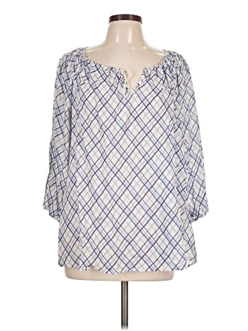 Chaps 3/4 Sleeve Blouse (view 1)