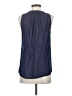 Soft Joie 100% Cotton Blue Sleeveless Blouse Size S - photo 2