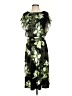 Connected Apparel Floral Green Cocktail Dress Size 4 - photo 1