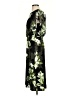 Connected Apparel Floral Green Cocktail Dress Size 4 - photo 5