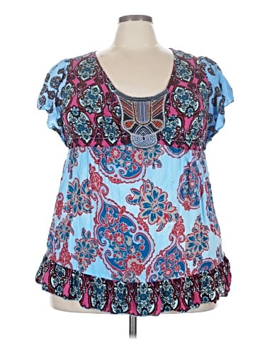 One World Short Sleeve Blouse (view 1)