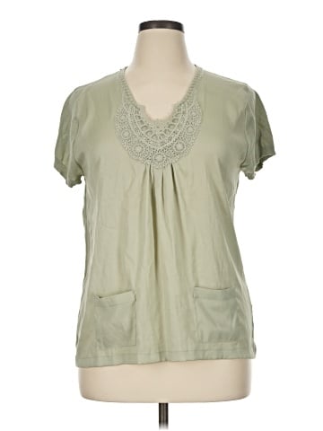 August Silk Short Sleeve Blouse (view 1)
