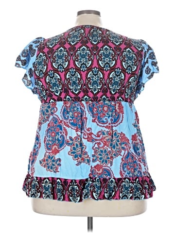 One World Short Sleeve Blouse (view 2)