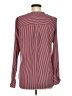 CAbi 100% Polyester Stripes Burgundy Long Sleeve Blouse Size M - photo 2