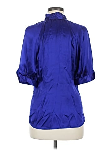 BCBGMAXAZRIA 3/4 Sleeve Silk Top (view 2)