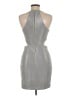 Express 100% Polyester Metallic Silver Cocktail Dress Size 6 - photo 2