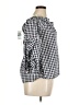 Cupio Blue Black 3/4 Sleeve Blouse Size XL - photo 4