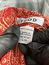 IZOD 100% Cotton Paisley Red Short Sleeve Blouse Size L - photo 8