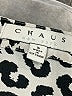 Chaus Animal Print Silver 3/4 Sleeve Blouse Size S - photo 7