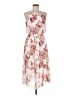 En Focus Studio Floral White Cocktail Dress Size 6 - photo 1