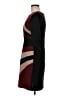 Connected Apparel Color Block Burgundy Cocktail Dress Size 6 (petite) - photo 5