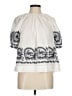 Ulla Johnson 100% Cotton White Ivory Short Sleeve Blouse Size 6 - photo 1