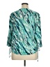 N Touch Teal 3/4 Sleeve Blouse Size 1X - photo 2