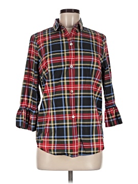 Gretchen Scott Designs 3/4 Sleeve Button Down Shirt