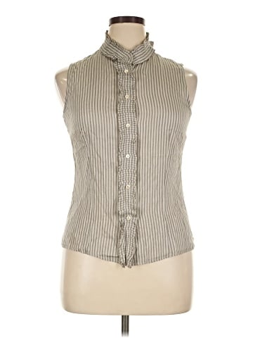 Armani Collezioni Sleeveless Button-Down Shirt (view 1)